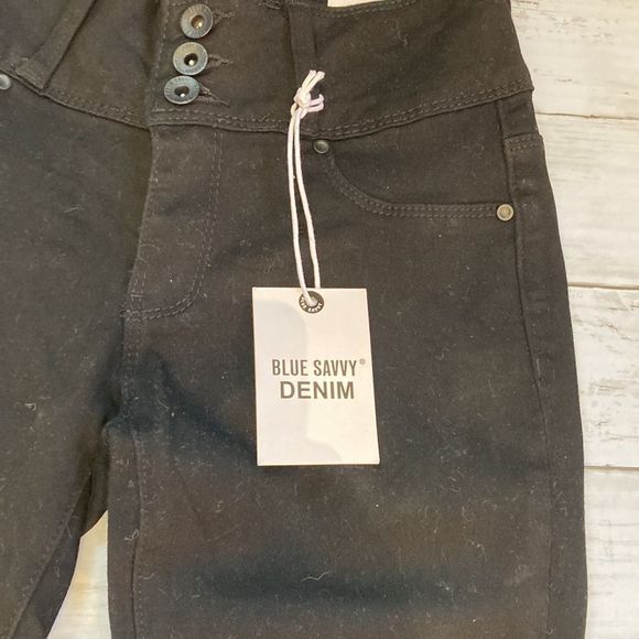 💕1x HOST PICK💕 Blue Savvy Denim High-Rise Ankle Jeans Pants Size 0/24 - Picture 5 of 9